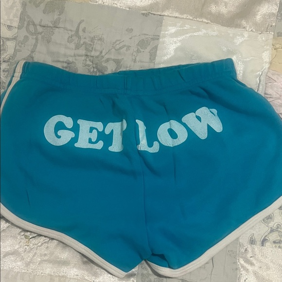Blue Women's Shorts with White Trim - Picture 1 of 2